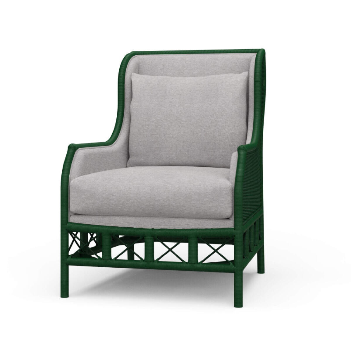 6cde488d2cc55288ceba907ef251e8a8 Hampton Rattan Wing Chair - Image 1