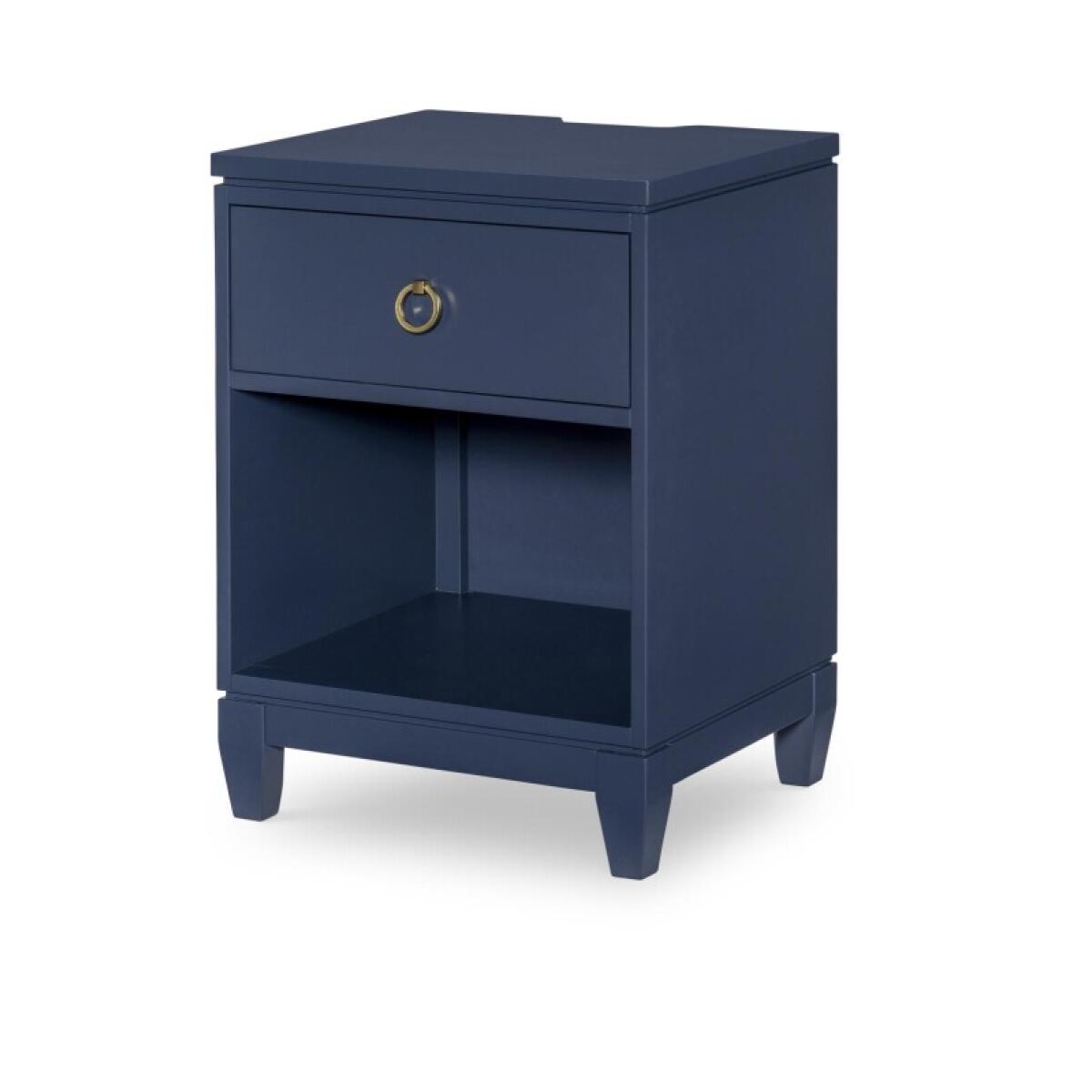 Open Nightstand Blue Finish Nightstands Blue 2 Open Nightstand Blue Finish Nightstands Blue 2