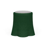 Newport Rattan Round Small Ottoman W/ Cushion