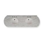 Kraton Oval Double Vanity W/ Sink & Marble Top - Image 10