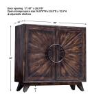 Kohana 2 Door Cabinet Dining Storage Brown 25