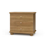 Luna 3 Drawer Bedside Table