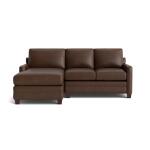 Carolina Leather Track Arm Chaise Sectional