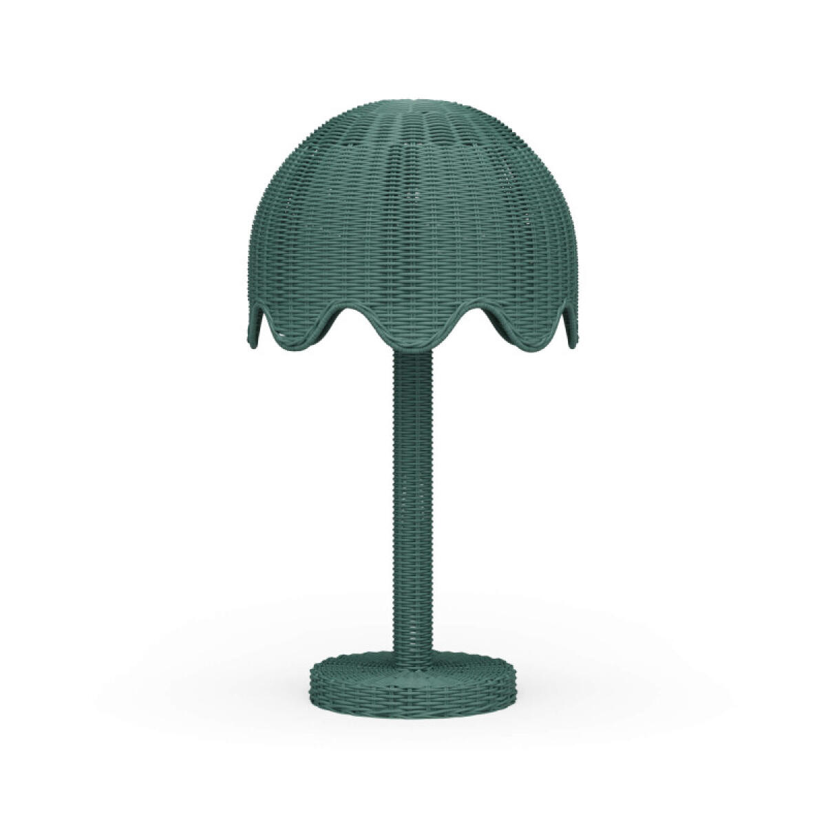 6d2c563fe347e247cc758b93aecb5777 Scalloped Rattan Table Lamp - Image 1