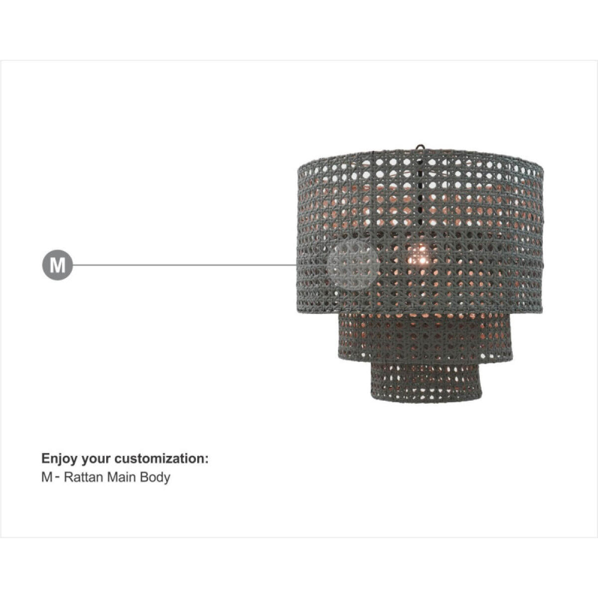 6d33c27394b80d8fdabf96ee665d3f1a Havana Truntum Rattan Pendant - Image 1