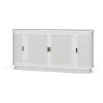 Dakota Oval 4 Door Sideboard W/ Rattan Panels