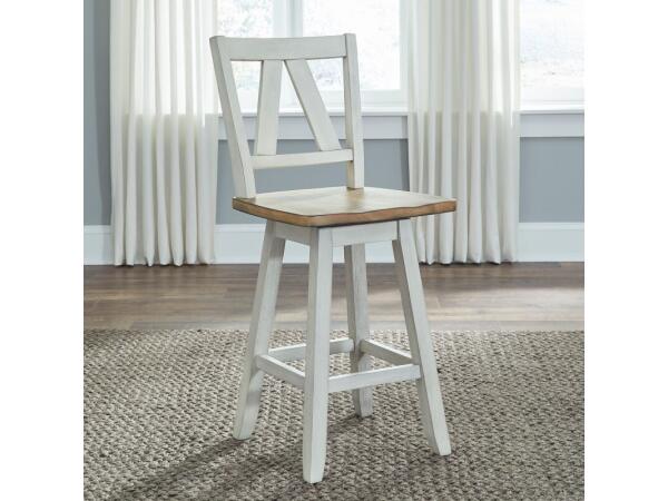 Lindsey Farm Counter Height Swivel Chair (RTA) Barstools Barstools 2