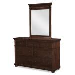 Vertical Mirror Cherry Finish Bedroom Mirrors Brown 9