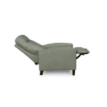Emmett Leather Track Arm Lay Flat Manual Recliner - Image 5