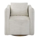 Corben Swivel Chair, White