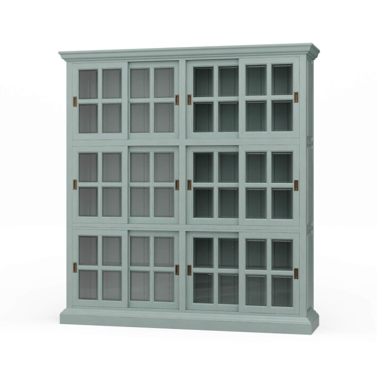 English Bookcase 2 Column Bookcases Blue 2 English Bookcase 2 Column Bookcases Blue 2