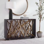 Teak Maze Console Table - Image 7