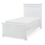 Complete Panel Twin Bed White Finish