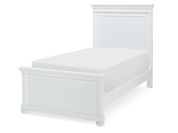 Complete Panel Twin Bed White Finish Youth Beds Legacy Classic Furniture