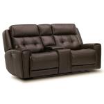 Carrington Loveseat w/Console P3 & ZG – Dark Brown Loveseats Brown 23