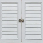 Shutter Vanity W/ Sink & Marble Top - Image 9