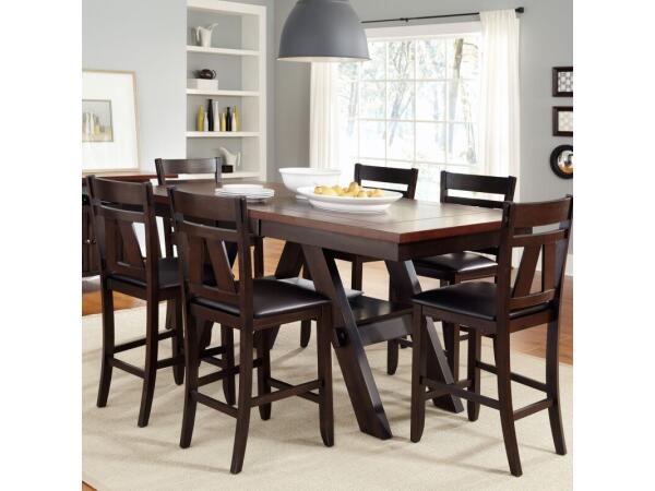 Lawson 7 Piece Gathering Table Set Dining Sets Brown