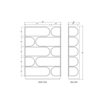 Vannes Crescent Bookcase - Image 8