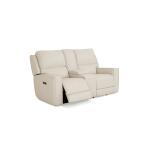 Raymond Leather Power Reclining Loveseat with Center Console - Image 6