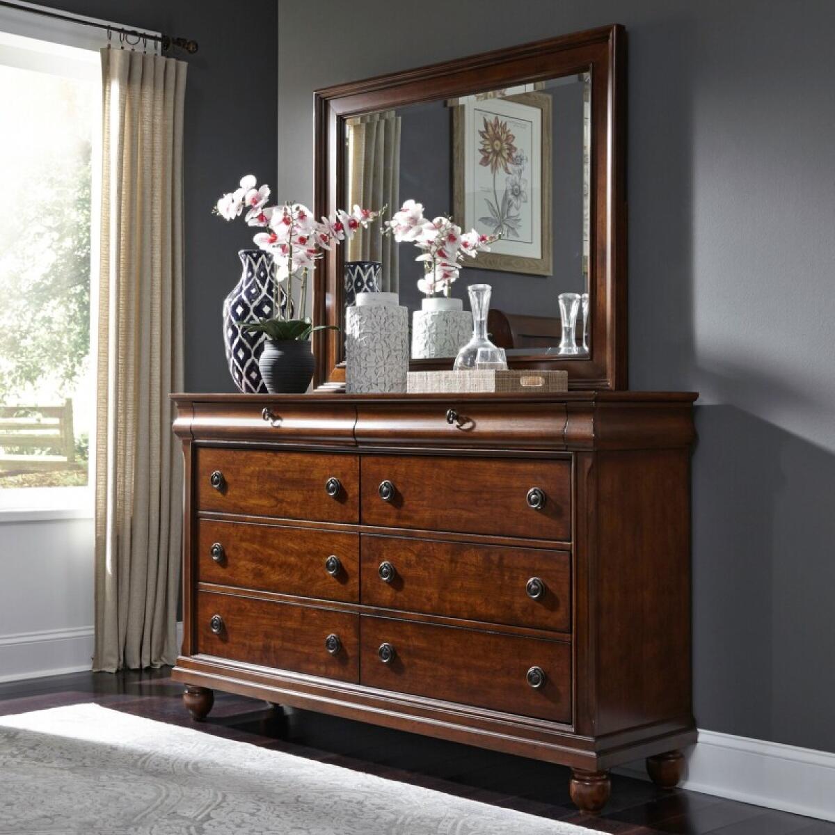 6e0d70676fff1b6b2ddefba6282ed603 Rustic Traditions Dresser & Mirror - Image 1