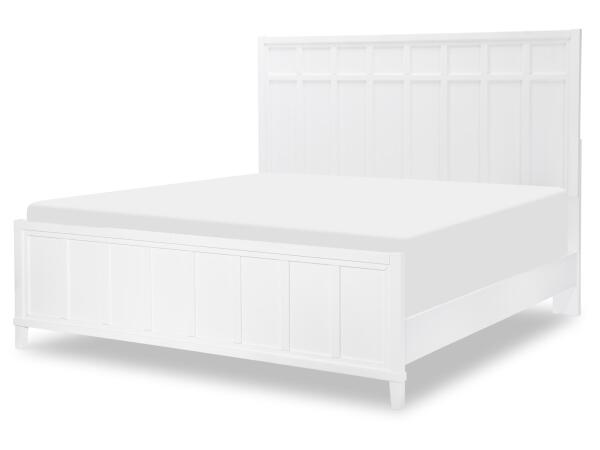 Complete Panel Bed, Twin 3/3 Beds Alabaster 2