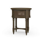Montego Side Table W/ Rattan Door