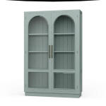 Vannes 2 Door Display Cabinet W/ Glass Shelves