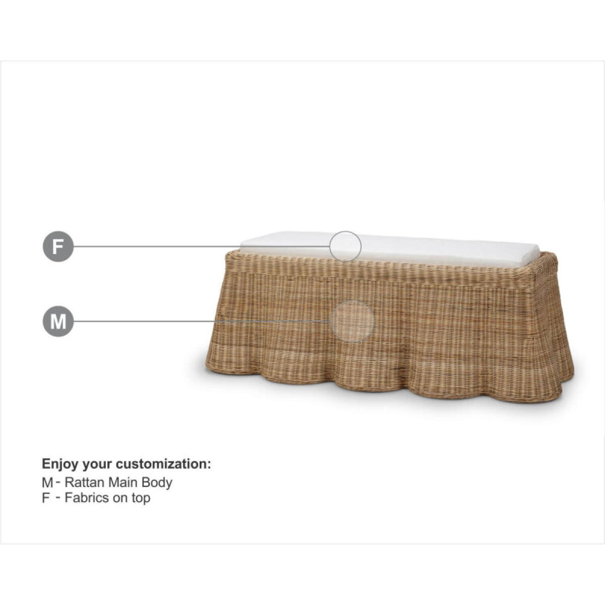 6e48eb68b1ef904996e58b17710cbd7c Newport Rattan Rectangular Ottoman W/ Cushion - Image 1