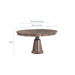 Origins Nichols Round Dining Table with Leaf - Image 5