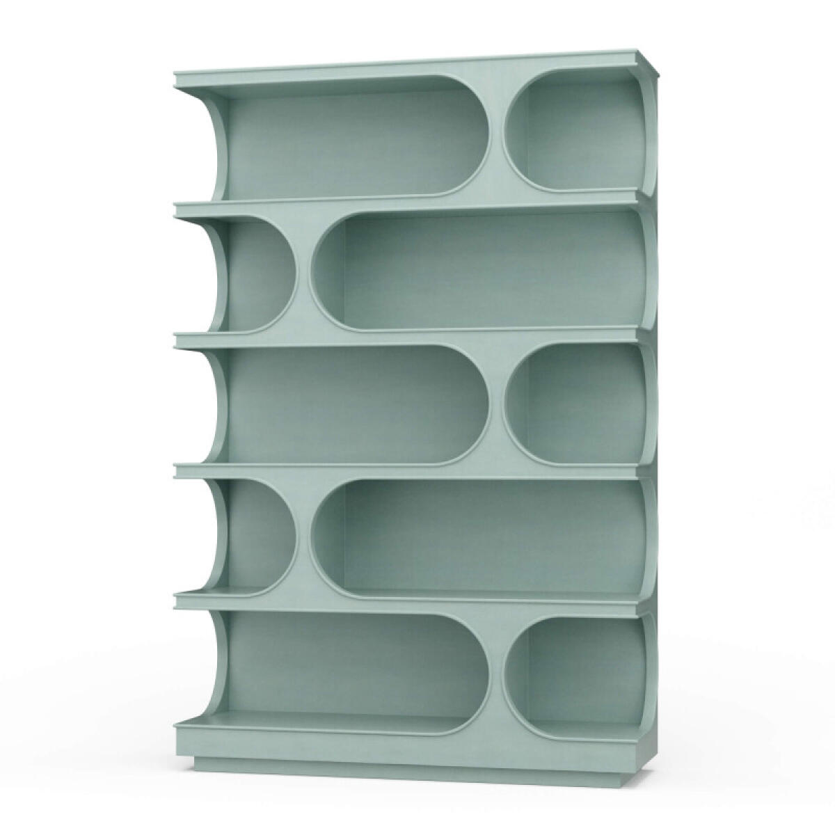 6e6a70438a4d3db04d27cfc4bda6a35b Vannes Crescent Bookcase - Image 1