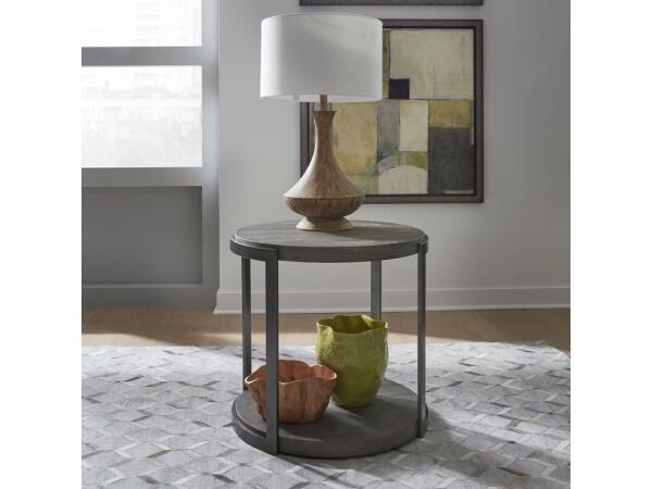 Modern View Round End Table End tables End Tables