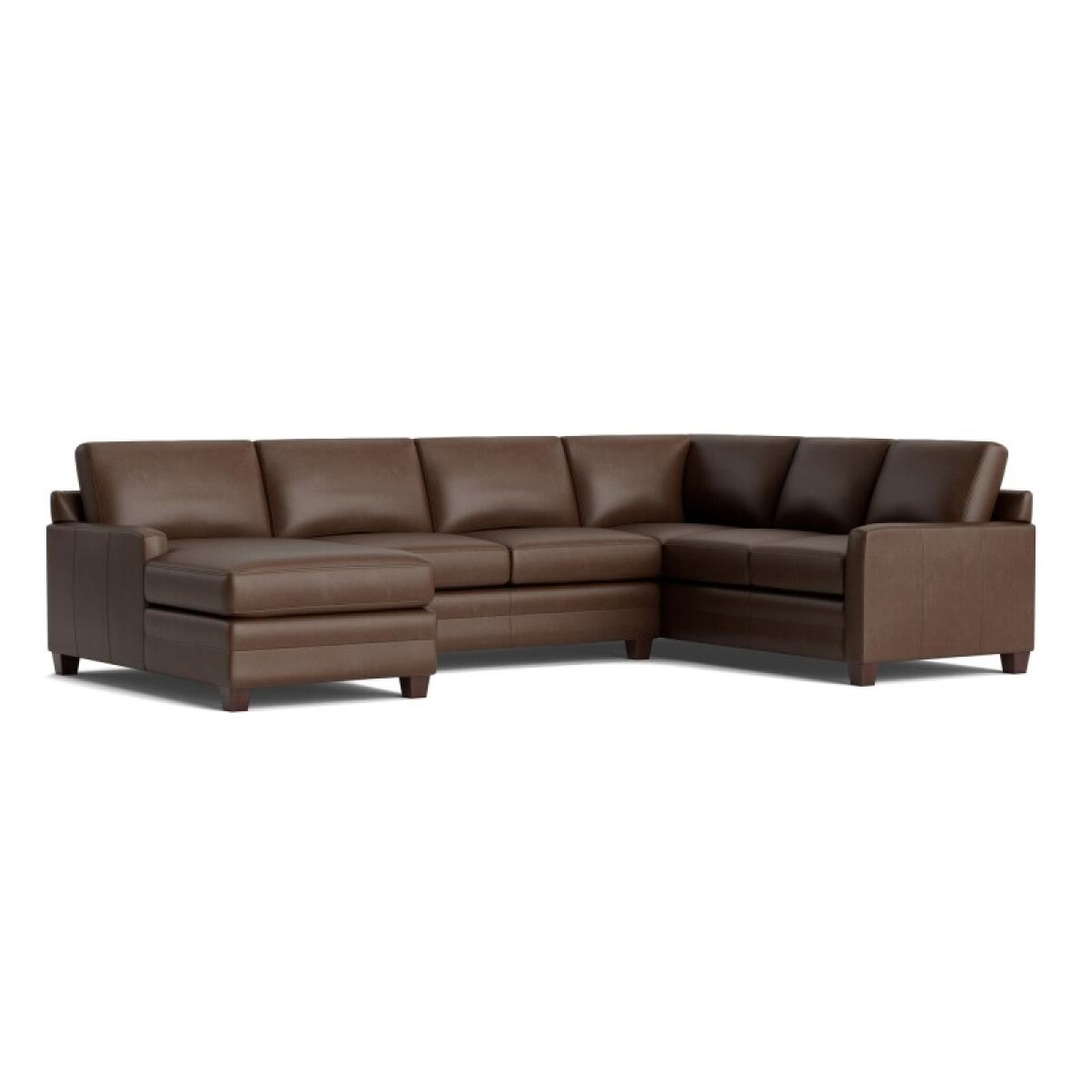 6eb7a40d3edd6f2a6803f92ce7032271 Carolina Leather Track Arm U-Shaped Sectional - Image 1