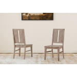 Causal Loft Panel Back Wood Seat Chair - CAURH280K - Image 2