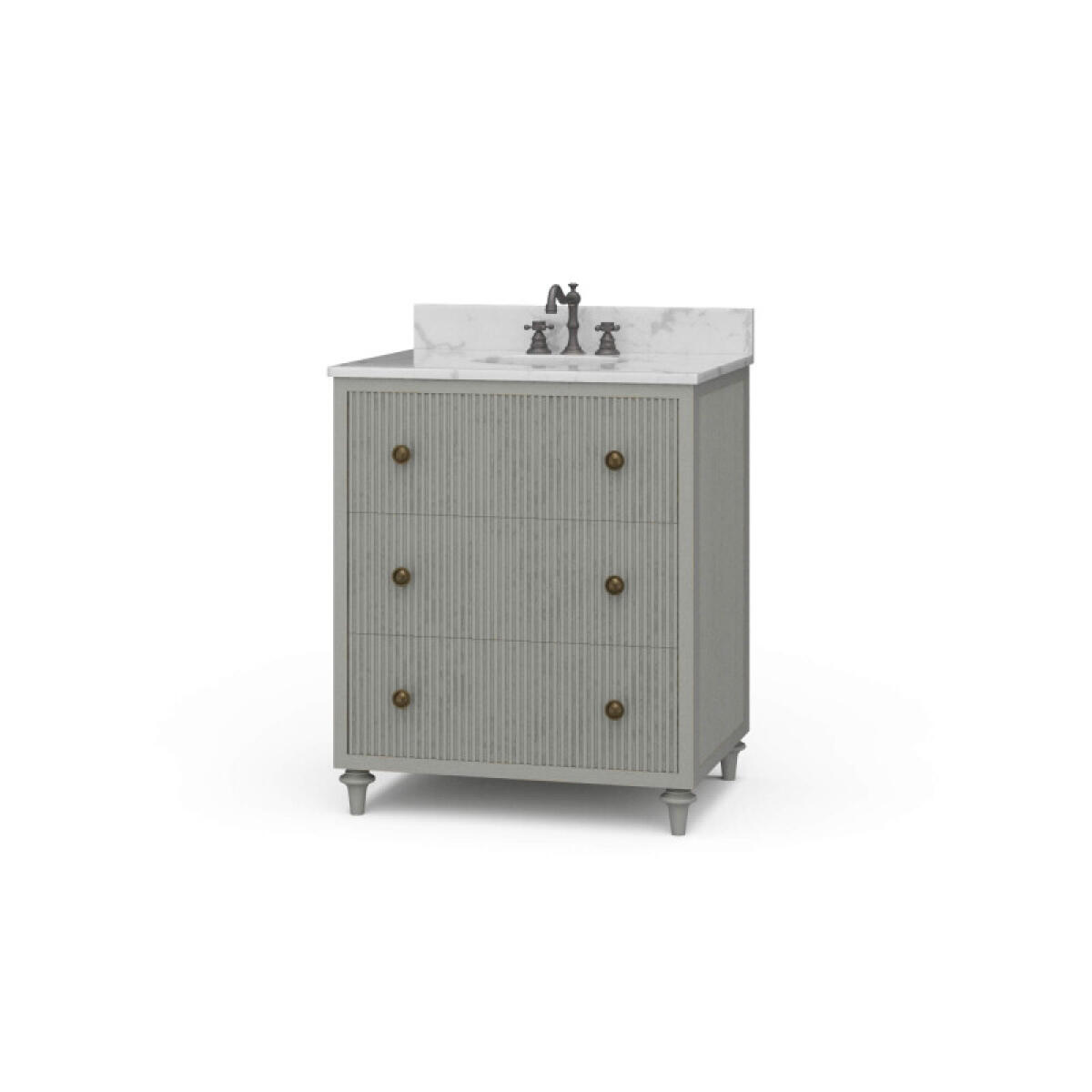 6f2530545cac0d9e36922cc86abd9764 Kraton Single Vanity W/ Sink & Marble Top - Image 1