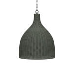 Hampton Rattan Pendant Medium Lighting Bramble 12