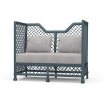 Rabana High Back Rattan Loveseat - Image 11