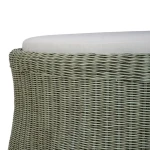 Newport Rattan Ottoman W/ Cushion - Image 6