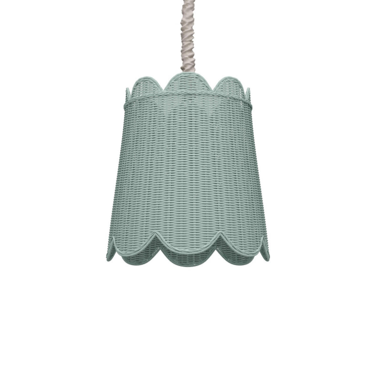 6f9104156fbda59aad9a6e70e0306ac9 Scalloped Rattan Pendant - Image 1