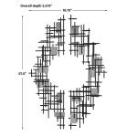 Reflection Metal Wall Decor, S/2 Wall Decor Black 15