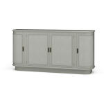 Dakota Oval 4 Door Sideboard W/ Rattan Panels