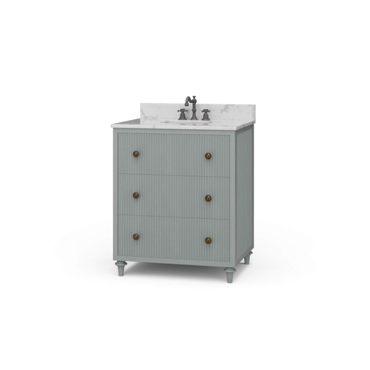 6fc203b3062637ee6472e7e2ab4298e4 Kraton Single Vanity W/ Sink & Marble Top - Image 1