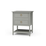 Cholet 2 Drawer Bedside Table W/ Shelf