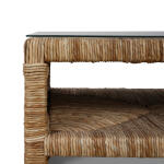Tuscan Rush Coffee Table W/ Tempered Glass - Image 7