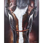 Bucephalus Horse On Canvas 36 X 48 W/o Frame