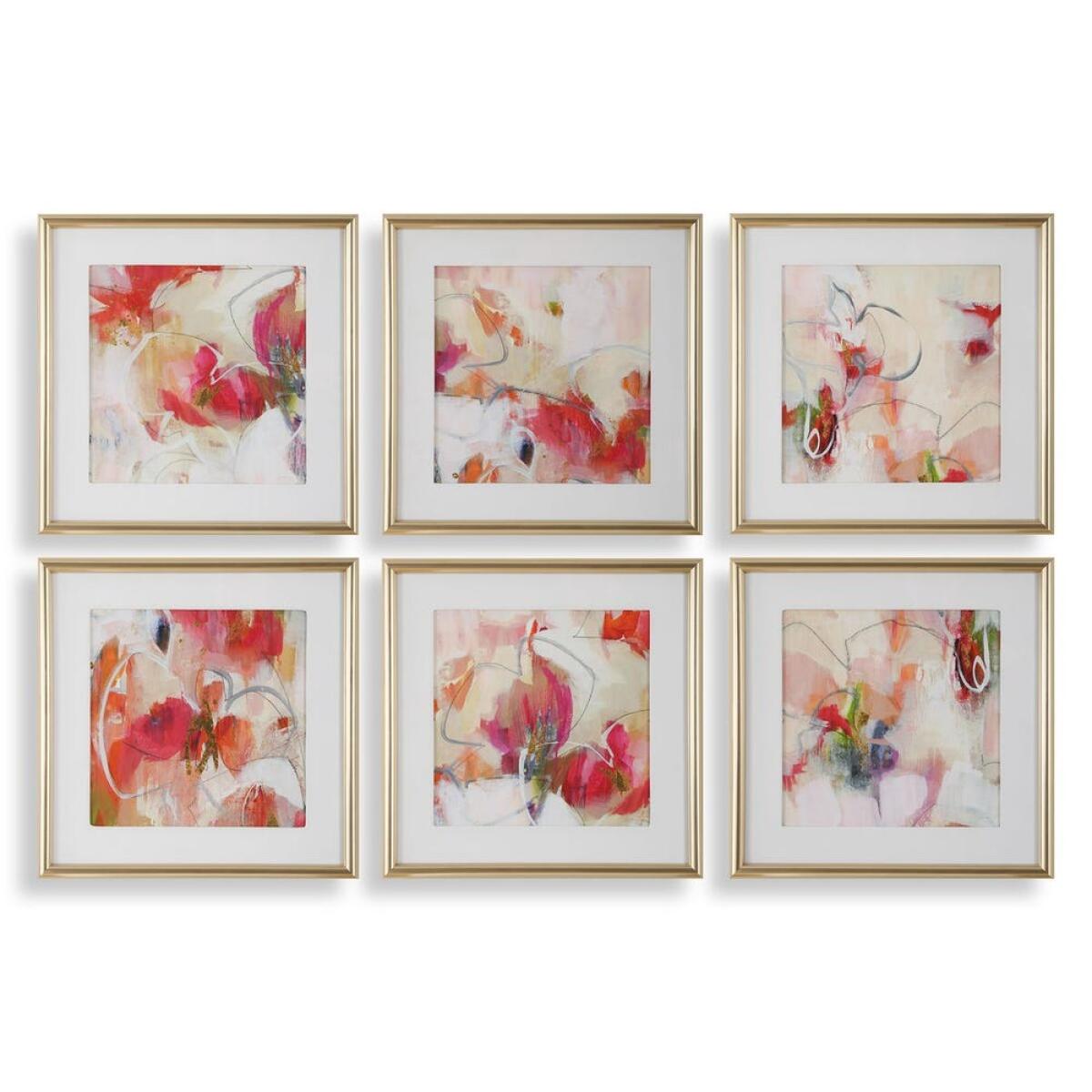 70420c440cf06dfa346283af818e3996 Fresh Start Framed Prints, Red, S/6 - Image 1