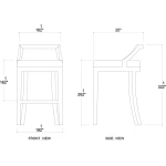 Monarch Low Back Counter Stool - Image 7