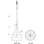 Hampton Rattan Pendant Medium Lighting Black 9