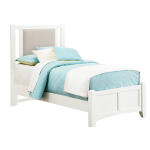 Bonanza TWIN UPHOLSTERED BED 3/3 – LINEN Beds BB29 White 6