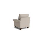True Custom™ True CustomÂ® Leather Roll Arm Accent Chair Chairs Bassett Furniture 12