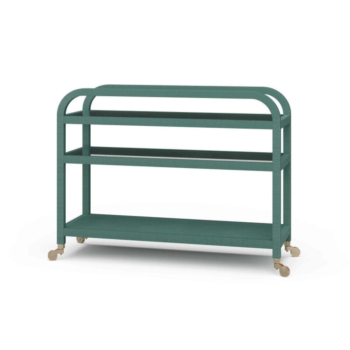 7076574a19e8d9c424b9d57155aca097 Vannes Bar Cart W/ Rattan - Image 1